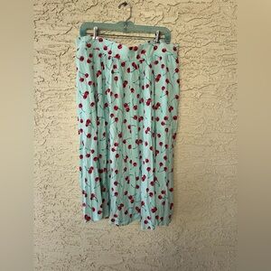 Retro Chic A-Line Skirt with Cherry Pattern torrid